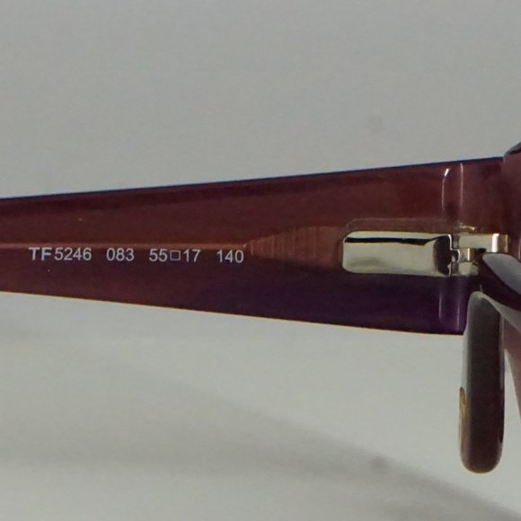 BRAND NEW TOM FORD TF 5246 083 PURPLE AUTHENTIC EYEGLASSES FT 55-17-140 ITALY - Picture 7 of 8